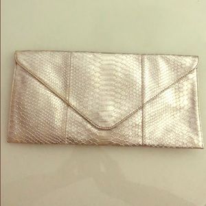 Silver Envelope Clutch